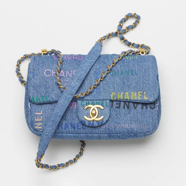 22SS シャネル スモール フラップ バッグ スーパーコピー★大人気のデニムAS3134B07646NH448